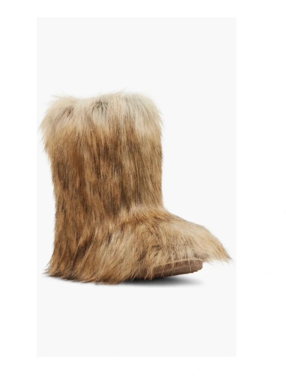 Steve Madden Beastie Faux Fur Bootie Tan & Brown Multicolored Women’s Size 7
